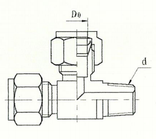 ZJJC1-24 三通终端锥管接头（二）