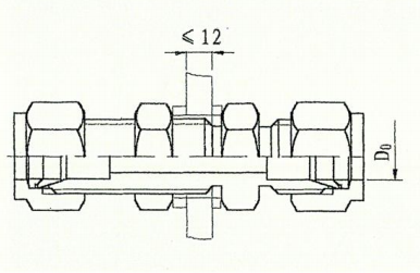 ZJJC1-5 直通穿板接头