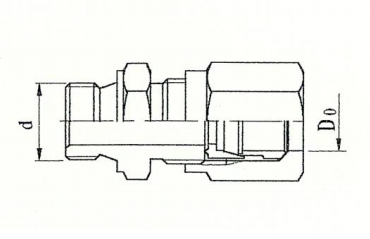 ZJJC2-16 端对接直通管接头 GB3754.1-83