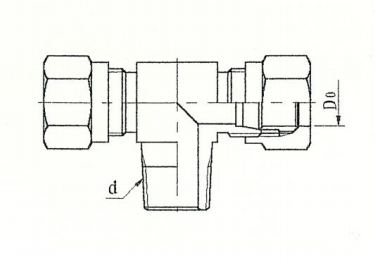 ZJJC2-8 锥螺纹三通管接头 GB3742.1-83