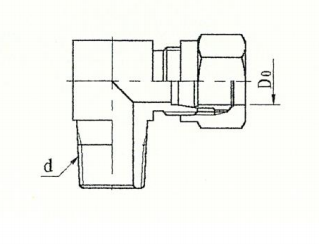 ZJJC2-5 锥螺纹直角管接头 GB3739.1-83