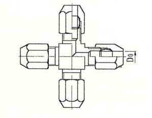 ZJJC3-12 四通中间接头