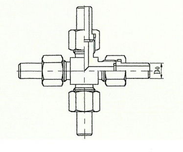 ZJJC5-26 四通中间接头
