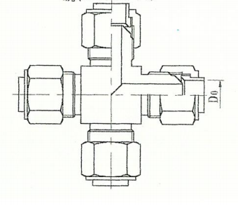 ZJJC6-15 四通中间接头