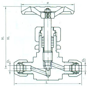 ZJJC-1C J91型卡套截止阀