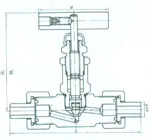 ZJJC-2A J21W型外螺纹截止阀