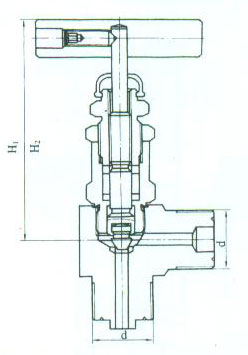 ZJJC-2D J21型外螺纹角式截止阀