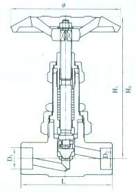 ZJJC-12C FJ61Y系列高温高压焊接截止阀