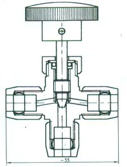 ZJJC12-22 QE-2气动管路三通截止阀