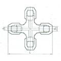 ZJJC2-12四通中间接头